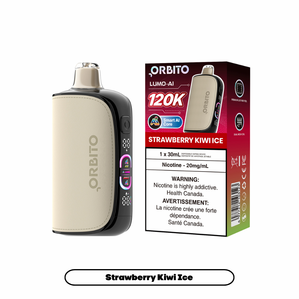 Orbito Lumo Ai 120k Disposable Vape - Strawberry Kiwi Ice