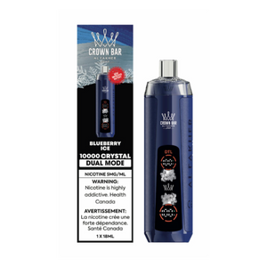 Al Fakher Crown Bar 10000 Crystal Disposable Vape - Blueberry Ice