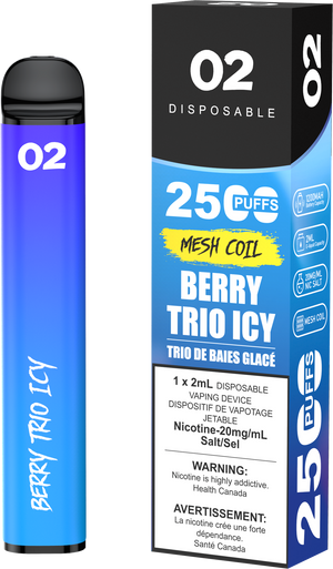 O2 2500 Puffs Disposable Vape - Berry Trio Icy