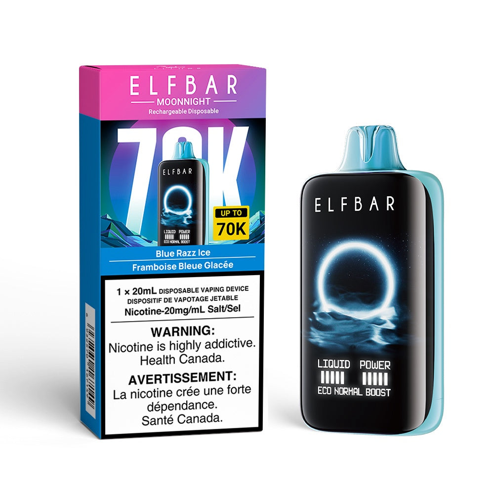 Elf Bar Moon Night 70k - Blue Razz Ice