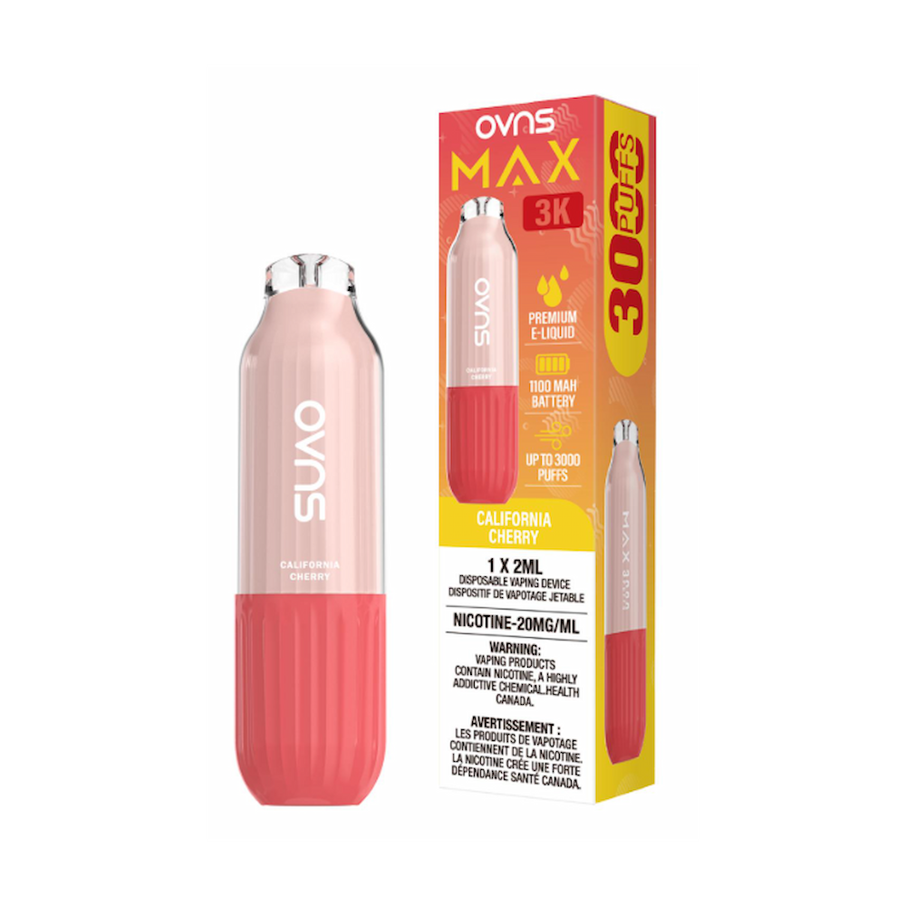 OVNS Max 3k Puffs Disposable Vape - California Cherry