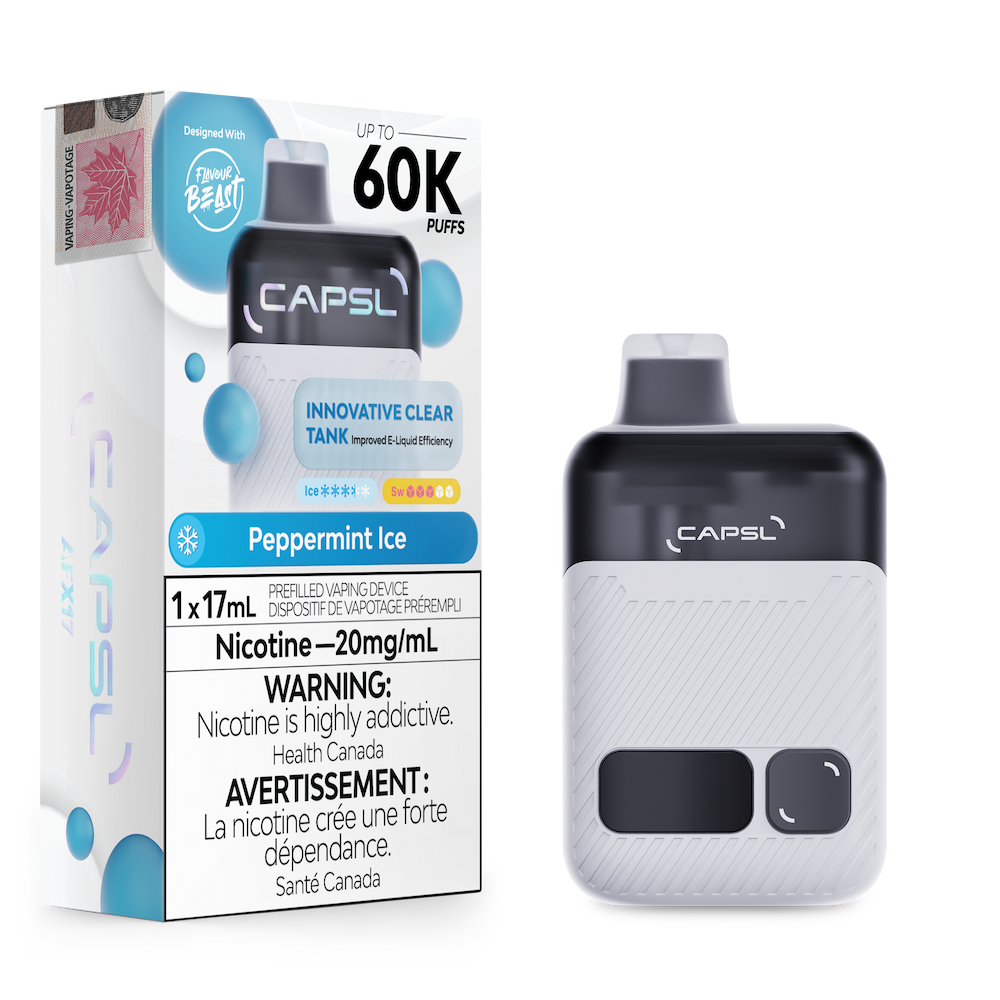 Capsl By Flavour Beast 60K Disposable Vape - Peppermint Ice