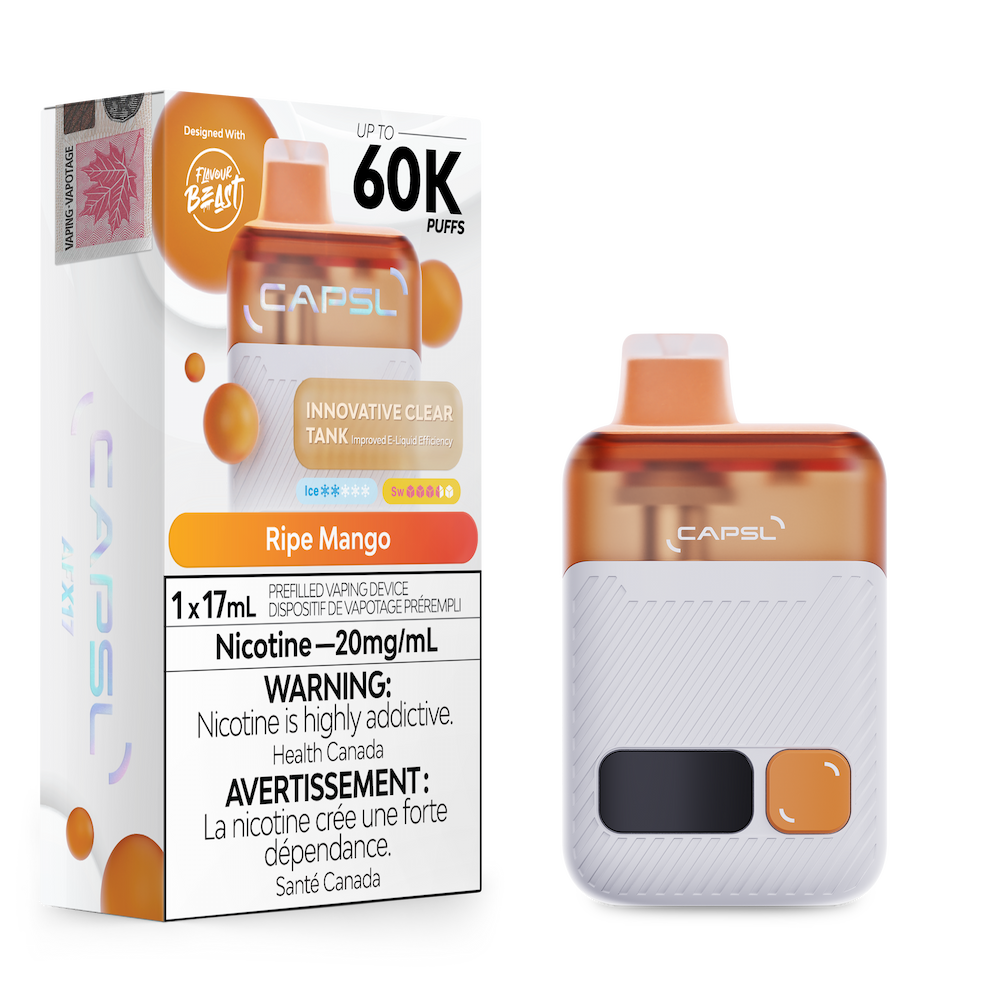 Capsl By Flavour Beast 60K Disposable Vape - Ripe Mango