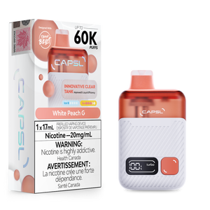 Capsl By Flavour Beast 60K Disposable Vape - White Peach G