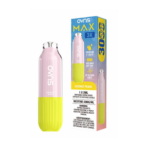 OVNS Max 3k Puffs Disposable Vape - Coconut Peach