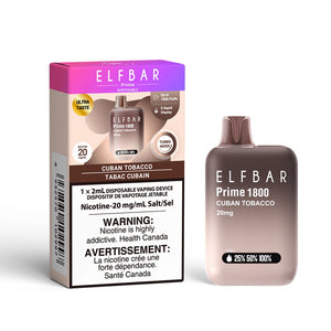 ELF Bar Prime1800 Puffs - Cuban Tobacco
