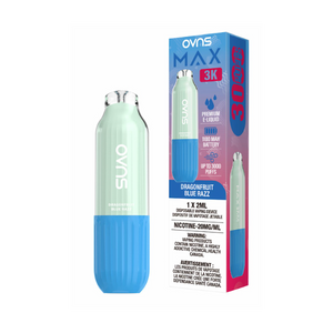 OVNS Max 3k Puffs Disposable Vape - Dragonfruit Blue Razz