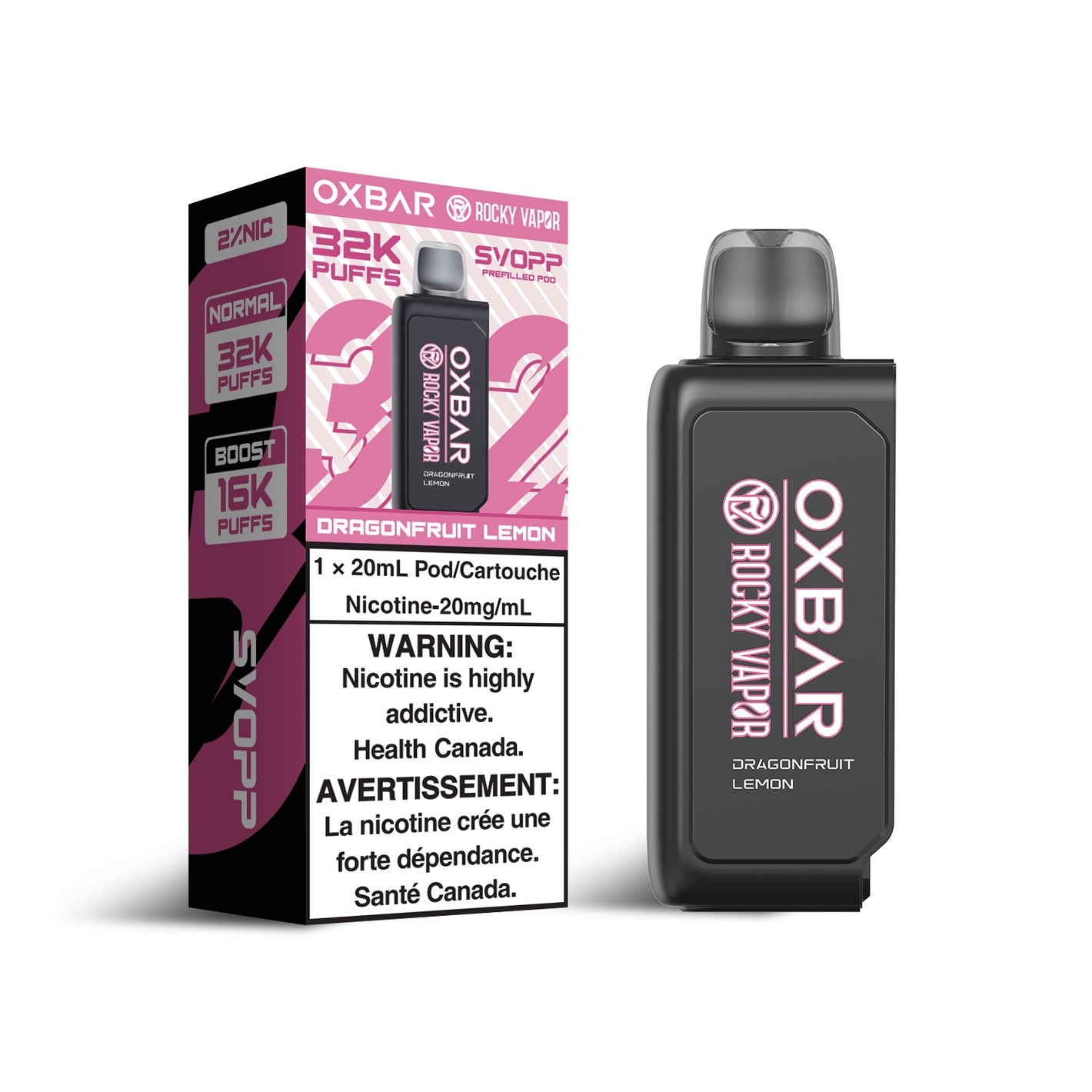 Oxbar 32k Svopp Pods - Dragonfruit Lemon