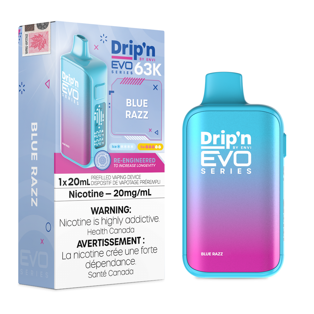 Drip'n By Envi Evo Series 63k Disposable Vape - Blue Razz