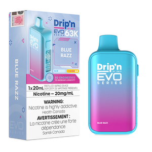 Drip'n By Envi Evo Series 63k Disposable Vape - Blue Razz