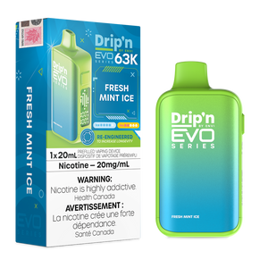 Drip'n By Envi Evo Series 63k Disposable Vape - Fresh Mint Ice