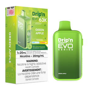 Drip'n By Envi Evo Series 63k Disposable Vape - Green Apple