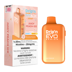 Drip'n By Envi Evo Series 63k Disposable Vape - Juicy Peach Ice