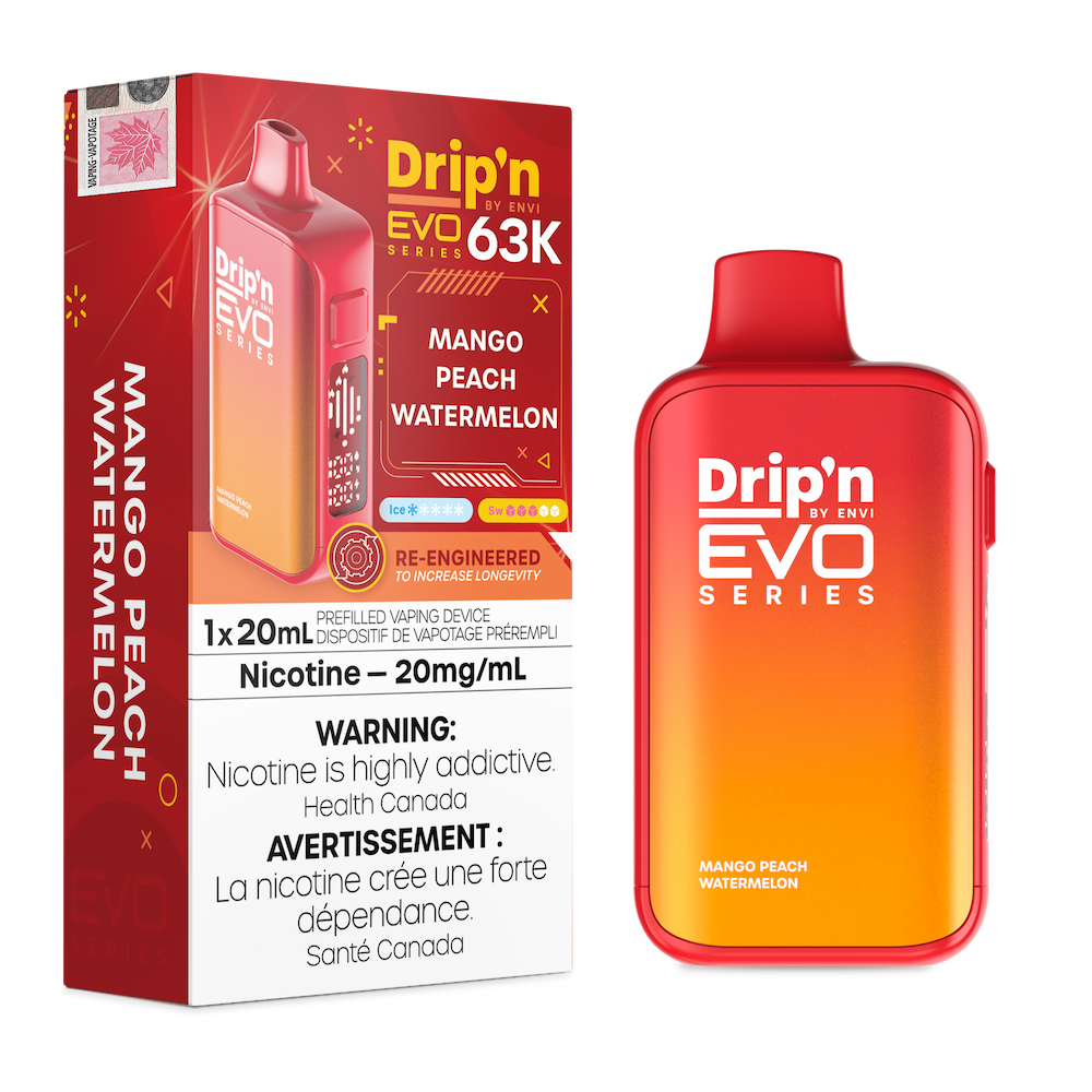 Drip'n By Envi Evo Series 63k Disposable Vape - Mango Peach Watermelon