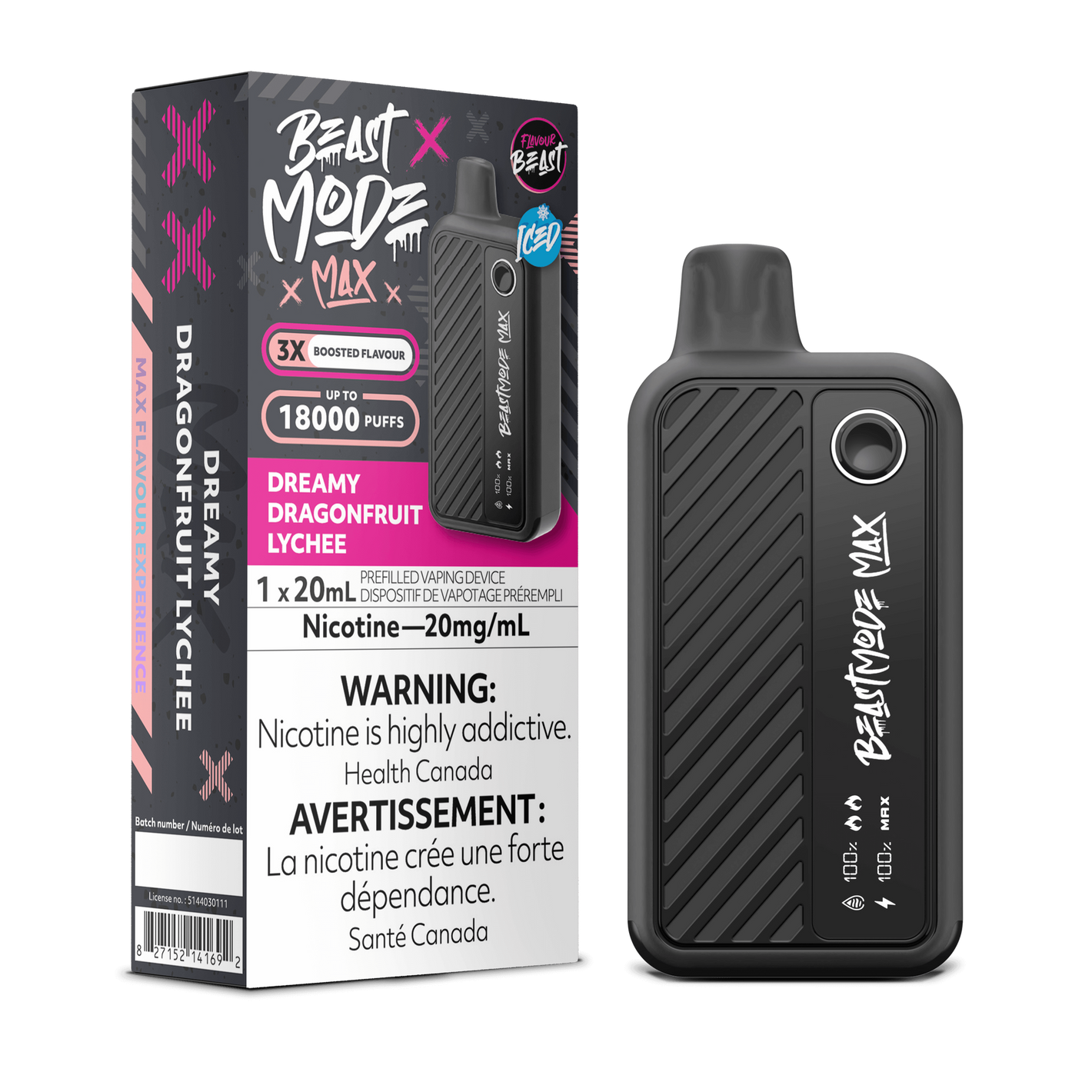Flavour Beast Beast Mode Max - Dreamy Dragonfruit Lychee