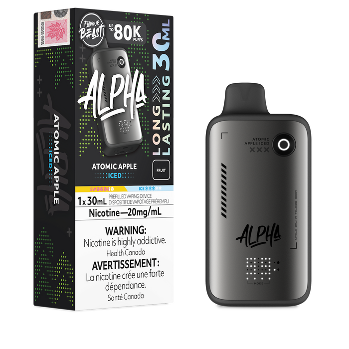 Flavour Beast Alpha 80K Puffs Disposable Vape - Atomic Apple Iced