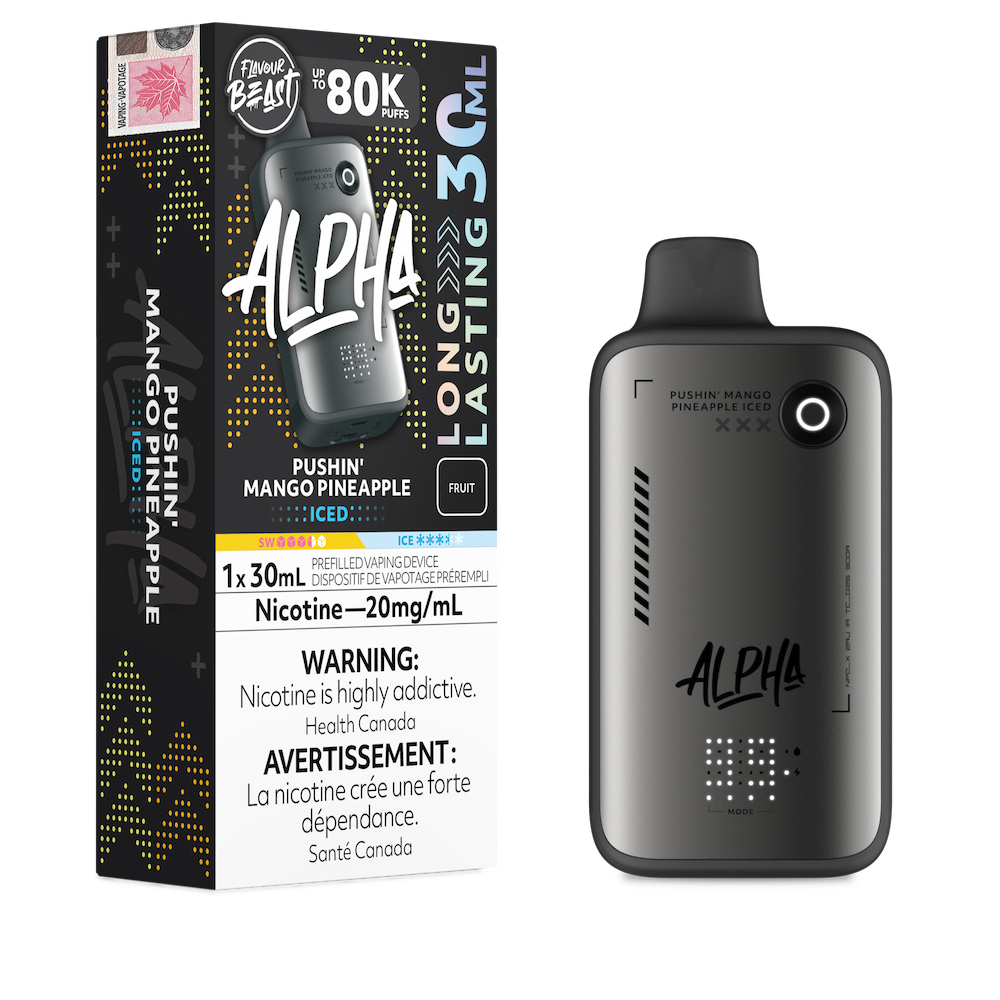 Flavour Beast Alpha 80K Puffs Disposable Vape - Pushin' Mango Pineapple