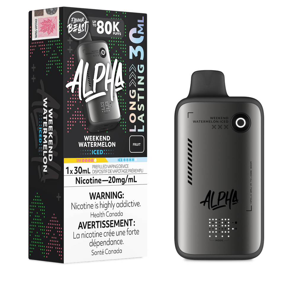 Flavour Beast Alpha 80K Puffs Disposable Vape - Weekend Watermelon Iced