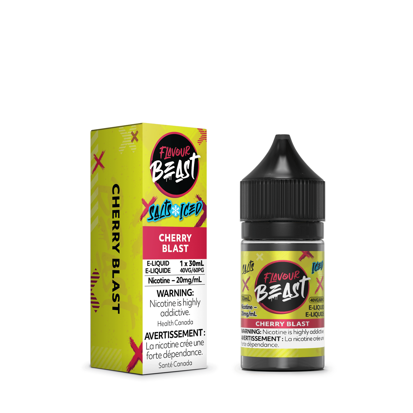 Flavour Beast ICE Salt Nic Vape Juice - Cherry Blast (30ml)