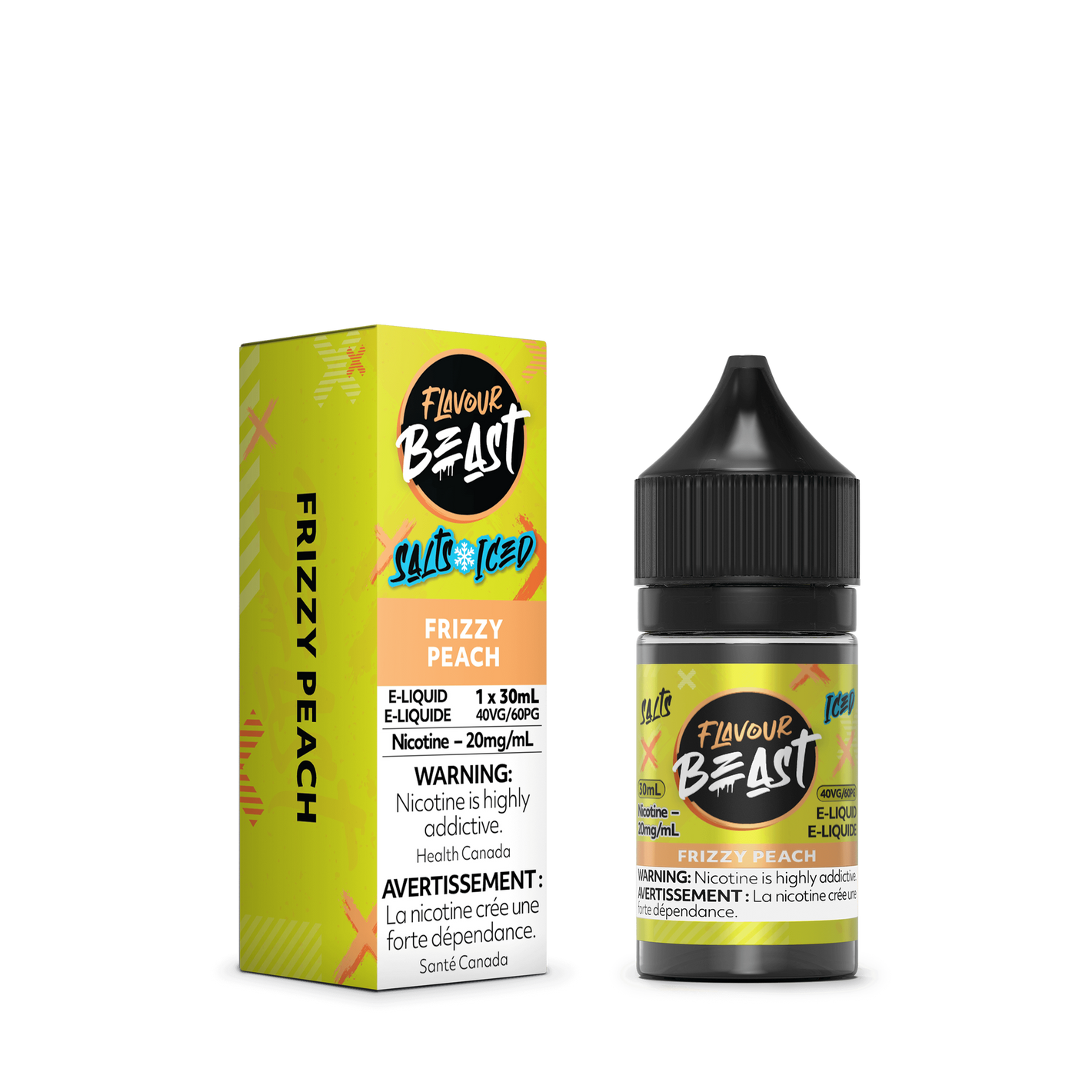 Flavour Beast ICE Salt Nic Vape Juice - Frizzy Peach (30ml)