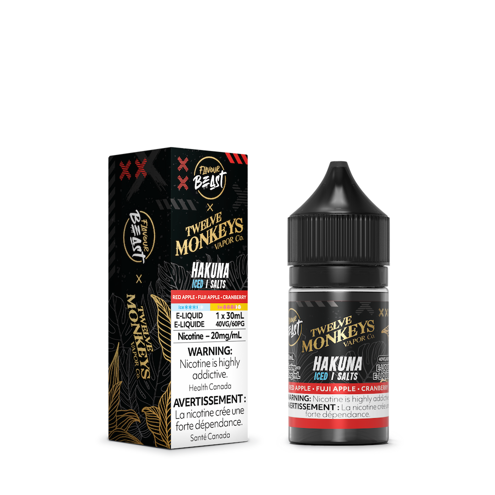 Flavour Beast x Twelve Monkeys ICE Salt Nic Vape Juice - Hakuna (30ml)