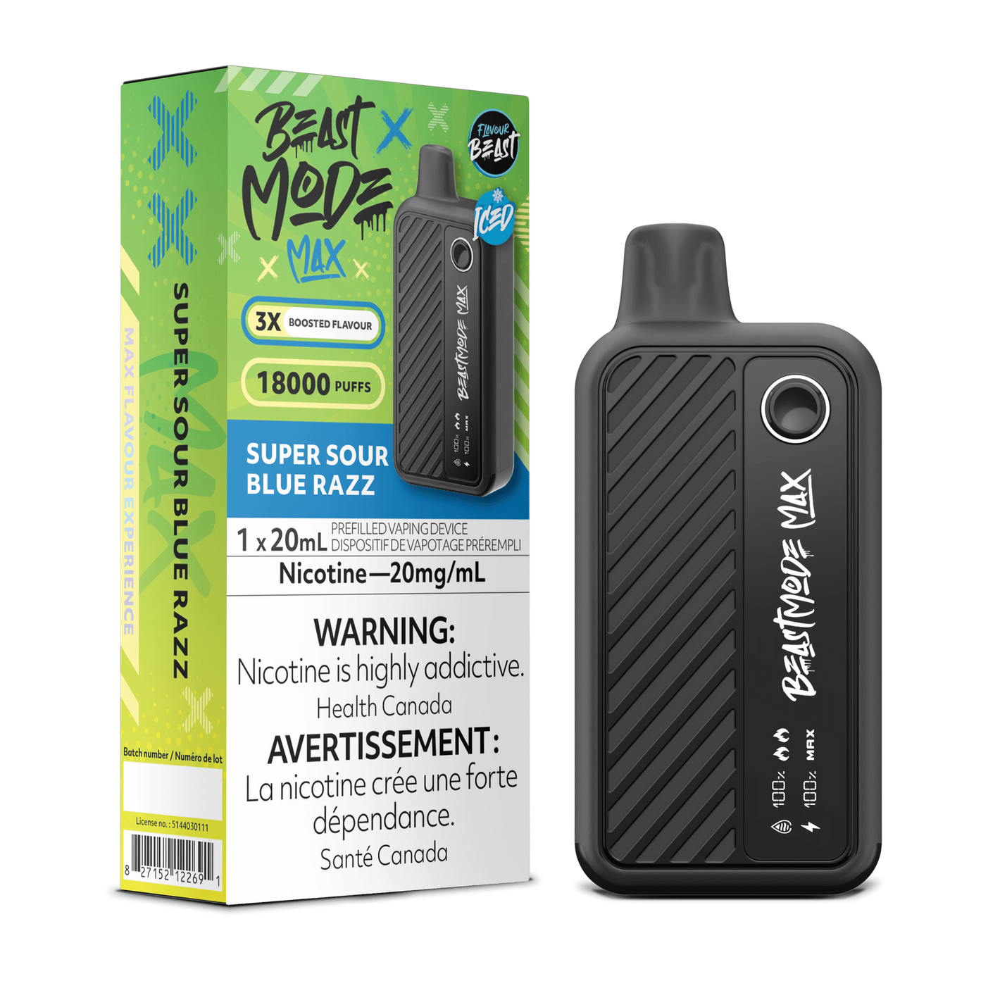 Flavour Beast Beast Mode Max - Super Sour Blue Razz