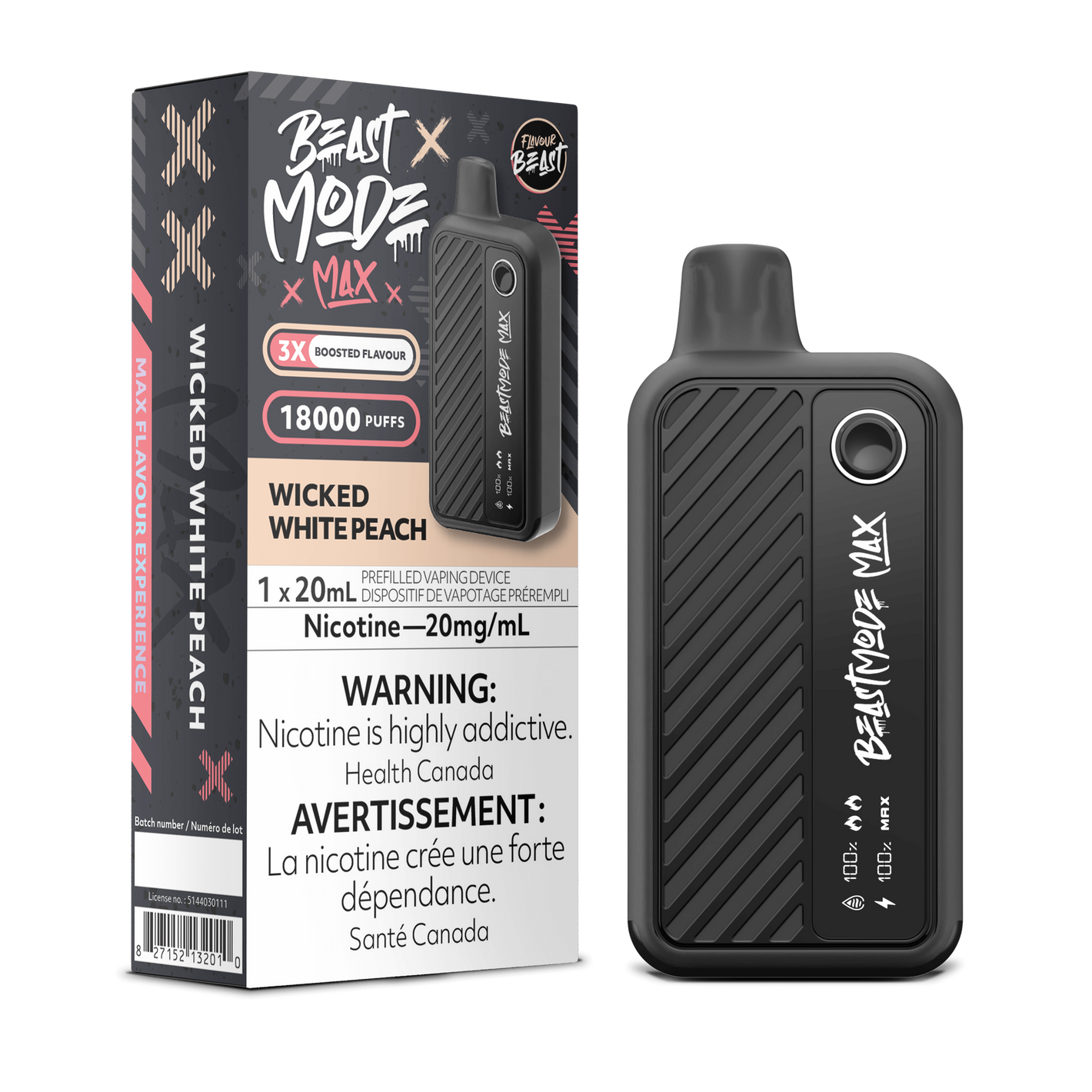 Flavour Beast Beast Mode Max - Whicked White Peach