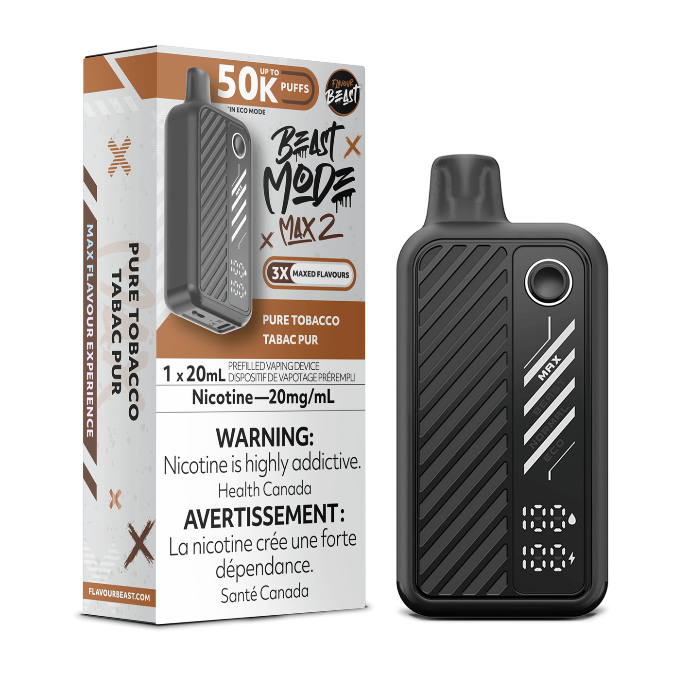 Flavour Beast Beast Mode Max 2 - Pure Tobacco