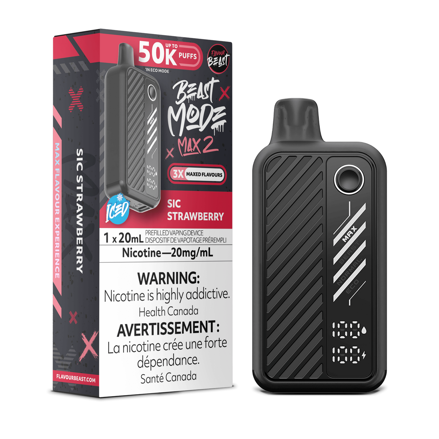 Flavour Beast Beast Mode Max 2- Sic Strawberry