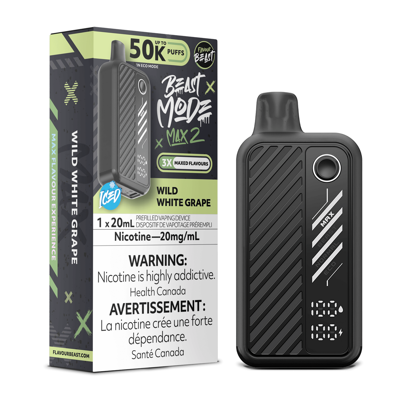 Flavour Beast Beast Mode Max 2 - Wild White Grape
