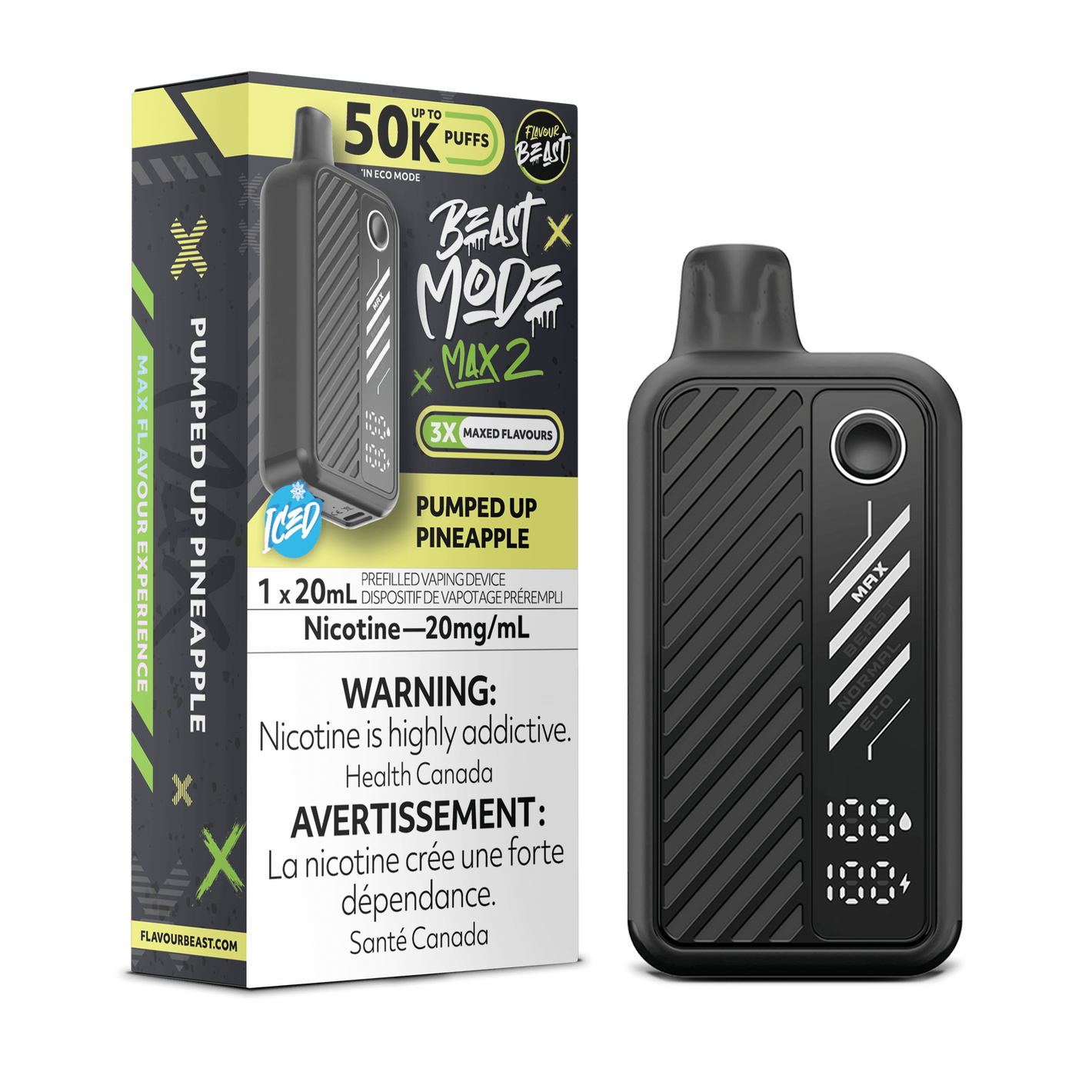 Flavour Beast Beast Mode Max 2- Pumped Up Pineapple