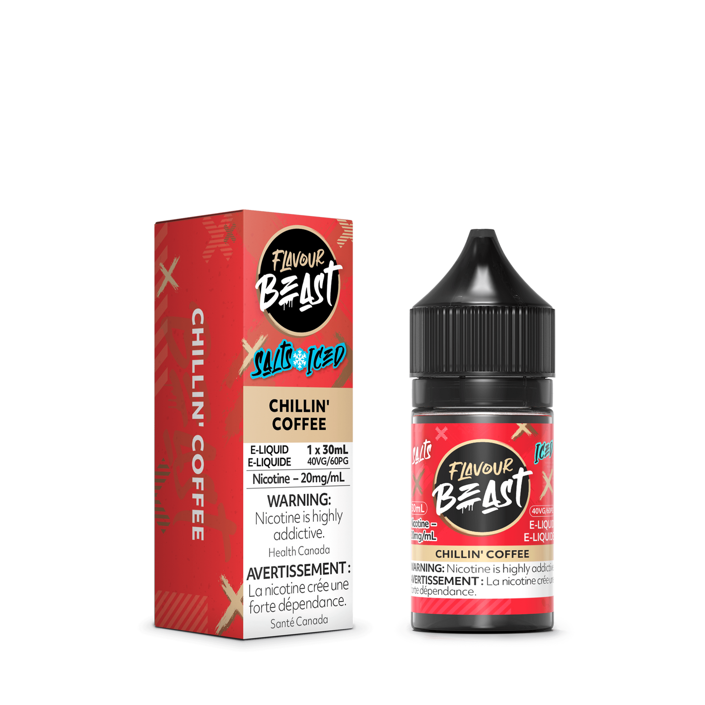 Flavour Beast ICE Salt Nic Vape Juice - Chillin' Coffee Iced (30ml)
