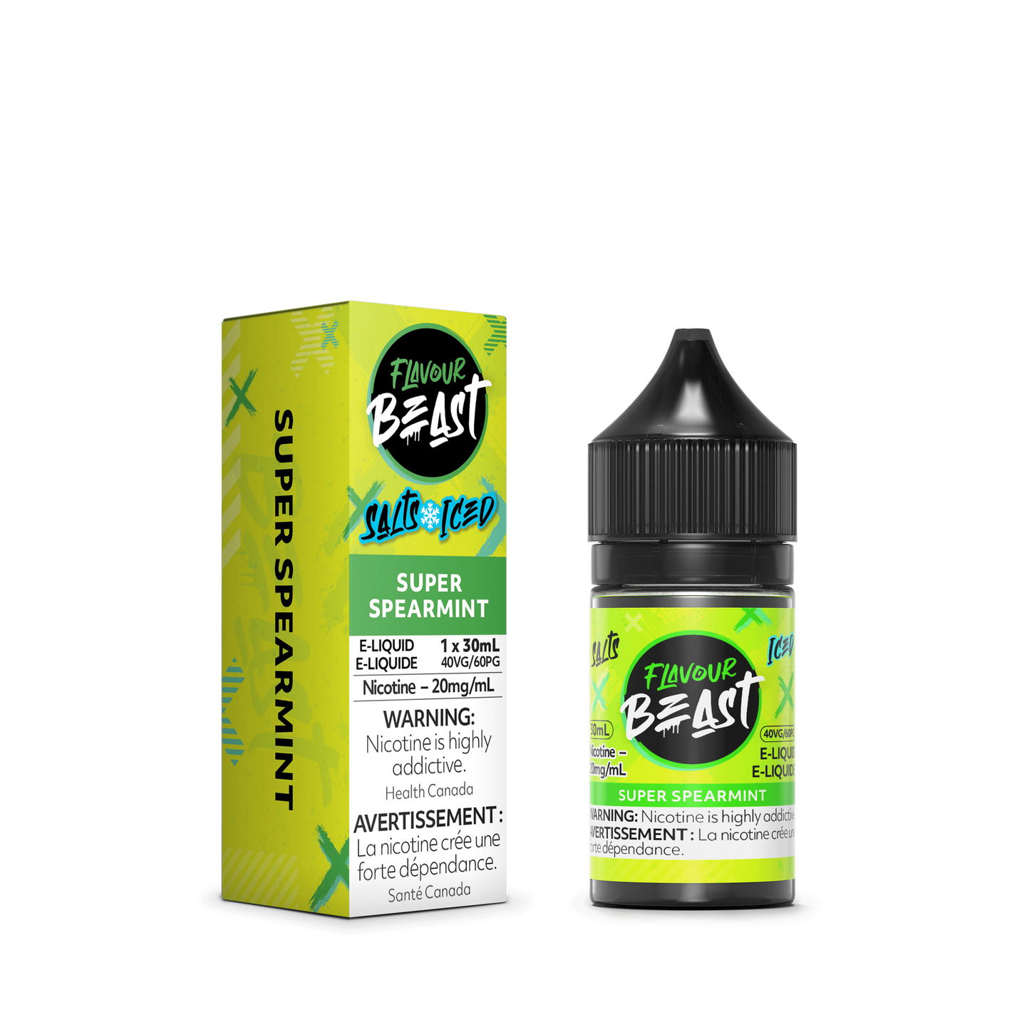Flavour Beast ICE Salt Nic Vape Juice - Super Spearmint (30ml)