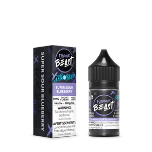 Flavour Beast ICE Salt Nic Vape Juice - Super Sour Blueberry (30ml)