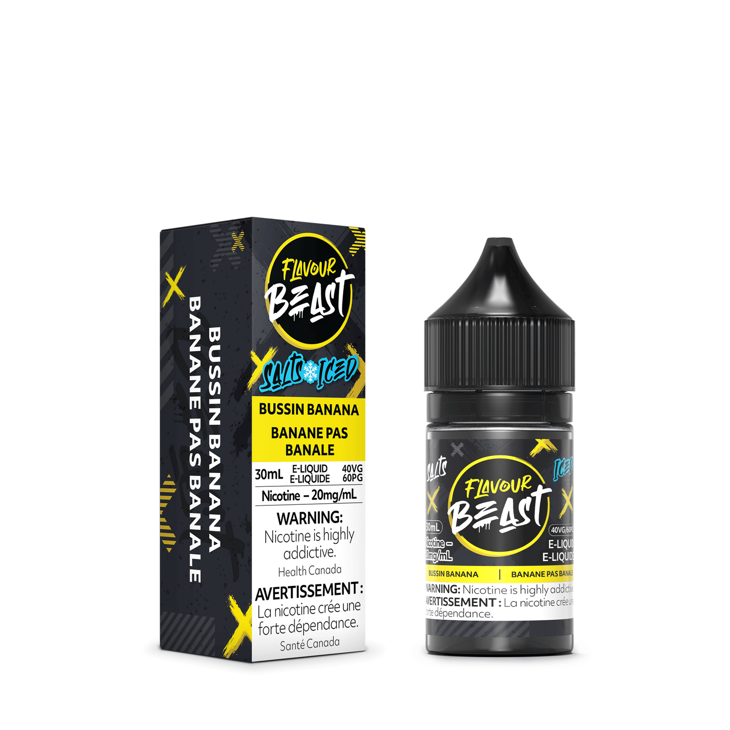Flavour Beast ICE Salt Nic Vape Juice - Bussin Banana (30ml)