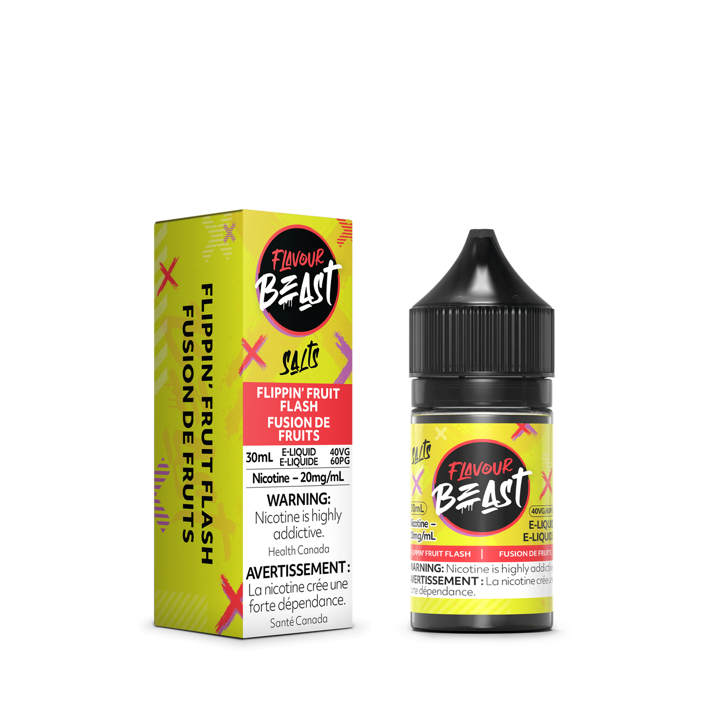 Flavour Beast Salt Nic Vape Juice - Flippin Fruit Flash (30ml)