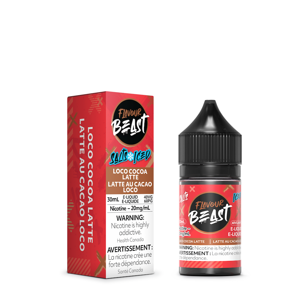 Flavour Beast ICE Salt Nic Vape Juice - Loco Cocoa Latte (30ml)