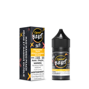 Flavour Beast Salt Nic Vape Juice - Mad Mango Peach (30ml)