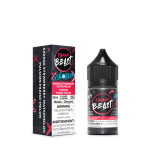 Flavour Beast ICE Salt Nic Vape Juice - Savage Strawberry Watermelon (30ml)