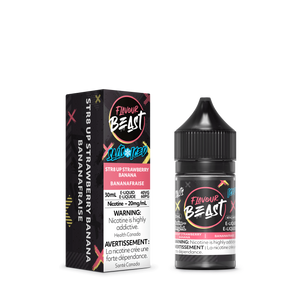 Flavour Beast ICE Salt Nic Vape Juice - Str8 Up Strawberry Banana (30ml)