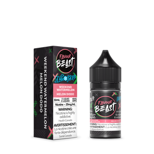 Flavour Beast ICE Salt Nic Vape Juice - Weekend Watermelon (30ml)