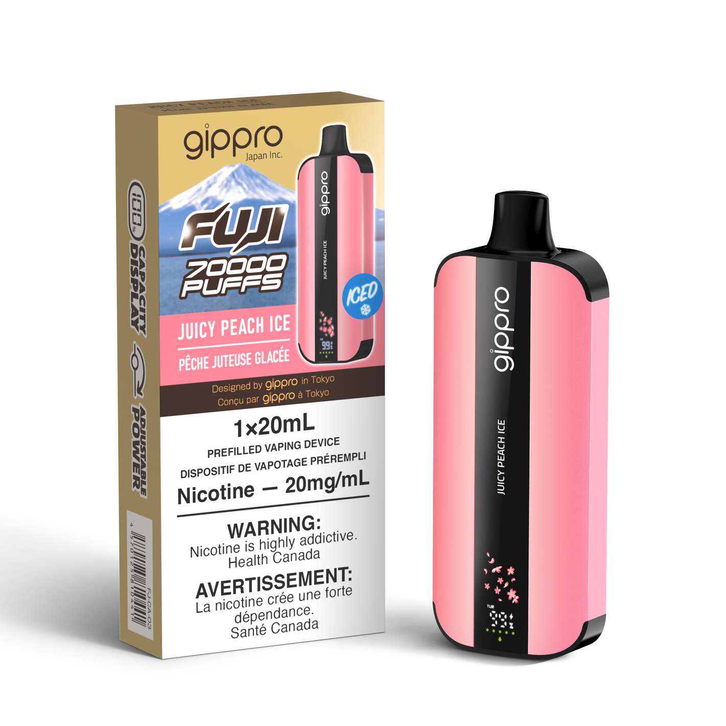 Gippro Fuji 70K Puffs Disposable Vape - Juicy Peach Ice