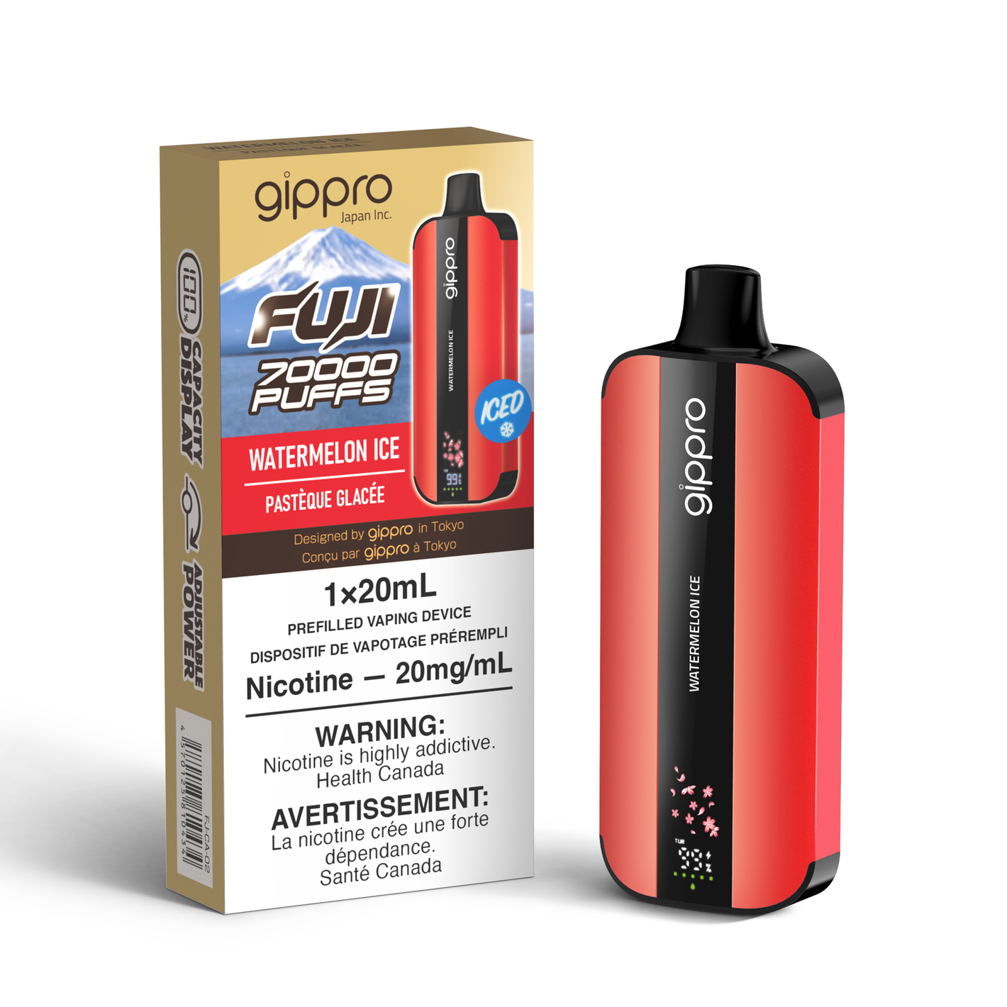 Gippro Fuji 70K Puffs Disposable Vape - Watermelon Ice