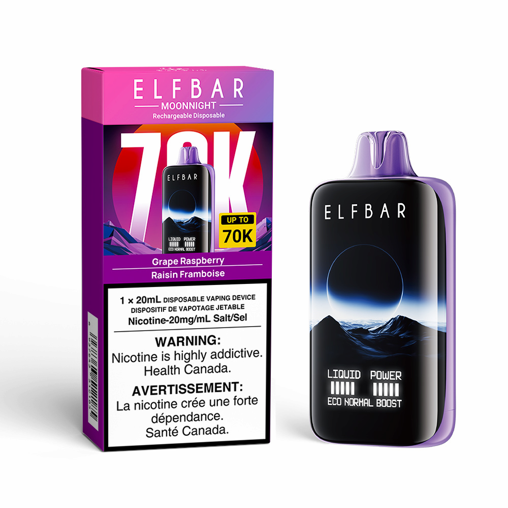 Elf Bar Moon Night 70k - Grape Raspberry