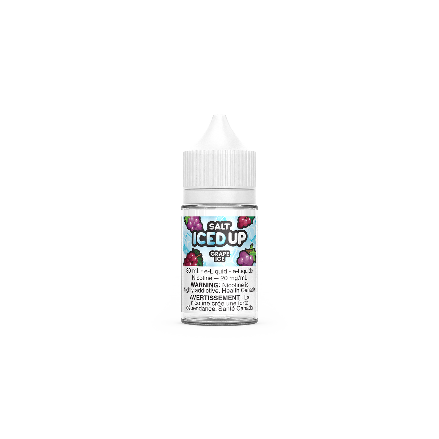 Iced Up Salt Nic Vape Juice - Grape Ice (30ml)