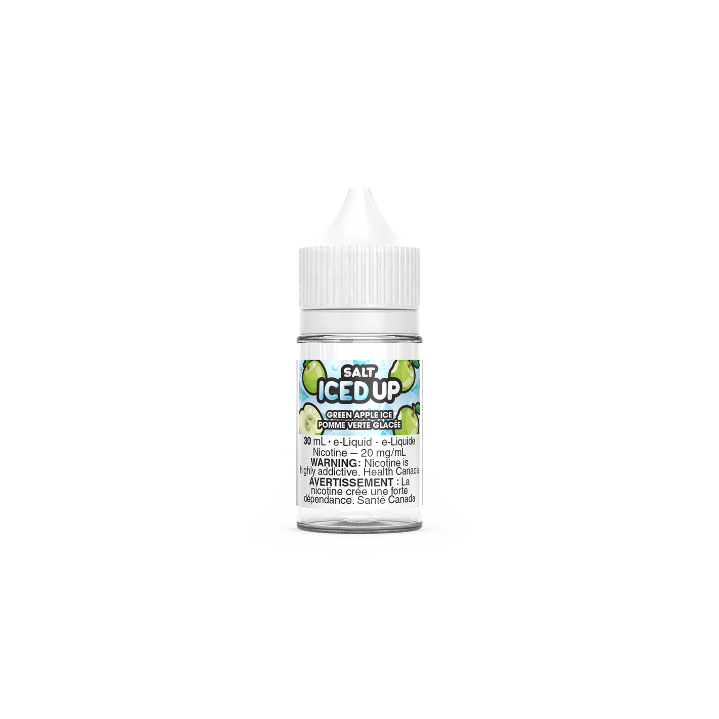 Iced Up Vape Juice Salt Nic - Green Apple Ice (30mL)