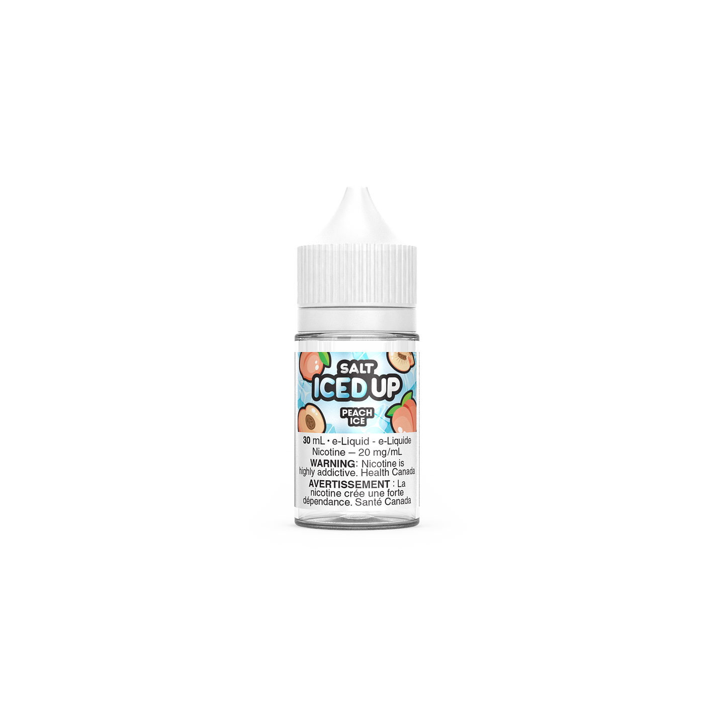 Iced Up Vape Juice Salt Nic - Peach Ice (30mL)