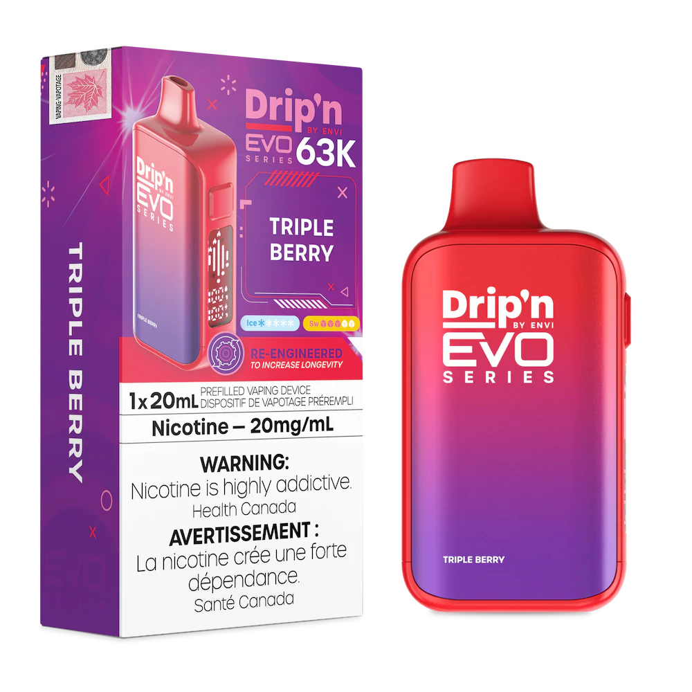 Drip'n By Envi Evo Series 63k Disposable Vape - Triple Berry