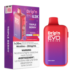 Drip'n By Envi Evo Series 63k Disposable Vape - Triple Berry