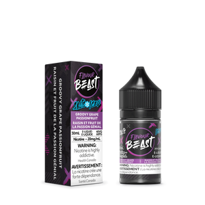Flavour Beast ICE Salt Nic Vape Juice - Groovy Grape Passionfruit (30ml)